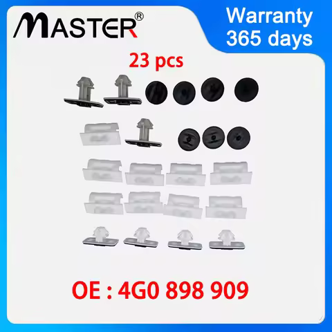 23 pcs Side Skirt Attachment Parts Clips SET 4G0898909 FOR AUDI 2012 - 2014 A6 C7 4G0 898 909