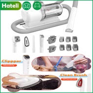 HATELI Dog Grooming Vacuum Cat Nail Clippers Nail Trimmer Grinder Puppy Dog Message Brush for Sheddi