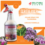 ANDGRO ORCHID FORMULA, FOLIAR SPRAY FOR FLOWERING 1L, FERTILISER, GARDENING