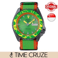 [Time Cruze] Seiko 5 Sports SRPF23 Street Fighter Blanka Limited Edition Automatic Nylon Green Dial Men Watch SRPF23K1