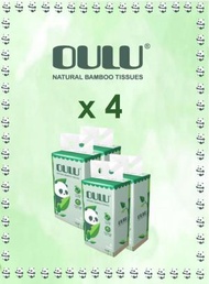 OULU - OULU - 環保純竹漿 3 層袋裝面紙(4包裝X100抽) (4袋優惠裝）