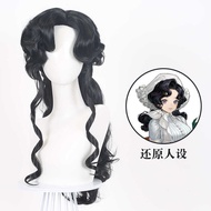 Lingqi Back to the Future 1999 Angel Nana cos Wig Black Big Wave Long Curly Hair cos Anime