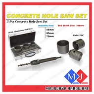 Concrete Hole Saw SDS Plus Shank for Cement Brick Wall Set 55mm 65mm 75mm CONCRETE HOLE SAW CUTTER 3