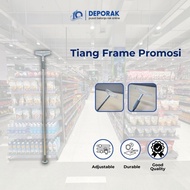 Stand Tube Pole/ Promotional Stand/ Shop Stand Pop Up Frame Standing Sign Board Pole/