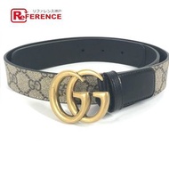 GUCCI GG Supreme 雙 G 超細腰帶