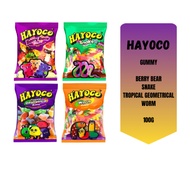 HAYOCO GUMMY 100G (BERRY BEAR / WORM/ TROPICAL GEOMETRICAL / SNAKE)