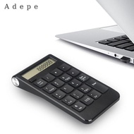 [Adepe] Number Pad 2.4G Rechargeable Smart Mini Wear Resistant Numeric Keypad for Finance Desktop Ac