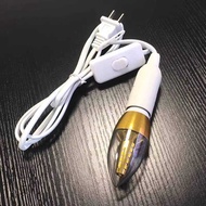 E14 Small Screw Lamp Holder Bulb Lamp Holder Wire Hanging Socket Lamp Strip Switch Plug DIY Table La