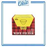 盒裝 50入 KWF-185 波浪濾杯咖啡濾紙 蛋糕濾紙 (2-4杯用) 日本製造 無添加螢光染色劑 萃取順暢