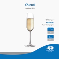 Ocean - 1015F07แก้วแชมเปญ Flute 210ml [1กล่อง (6ใบ)] ปากบาง แก้วโอเชี่ยนทรงสูง สำหรับแชมเปญ ปาร์ตี้ 