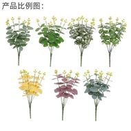 Artificial Eucalyptus Leaves Money Tree Green Plant Wedding soft decoration home floral arrangement 