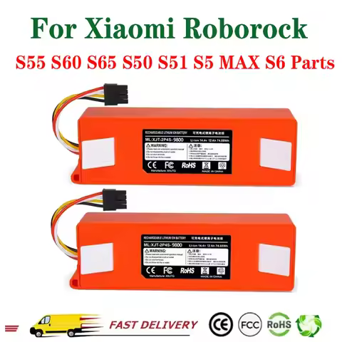 NEW 12800mAh Li-ion BRR-1P4S-2600D Battery For Xiaomi Roborock e352-00 / s502-00 / Sweep One / Xiaow