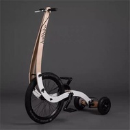 創意個性站立式自行車Halfbike可以站著騎的三輪疊代步健身單車