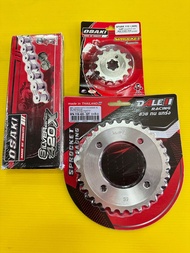 โซ่สเตอร์ spark115ifinn 420-106-14-32t เลส โซ่+สเตอร์หน้า osaki หลังเลสdale