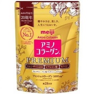 日本明治 Meiji Amino Collagen PREMIUM 金裝 膠原蛋白粉 透明質酸 營養補充品 沖劑 (196g/28日分)
