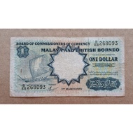 1 Dollar Malaya And British Borneo Old Banknote (Sail Boat)
