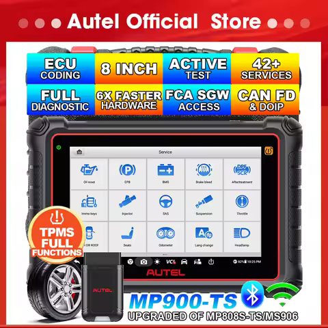Autel MaxiPRO MP900TS Auto TPMS Diagnostic Tools MP900-TS automobile OBD2 Scanner CAN-FD&DOIP ECU Co