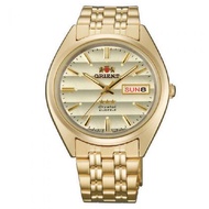 Orient 3 Star Automatic FAB00008C9  FAB00008C Gold Dial Gold Tone Stainless Steel Watch For Men