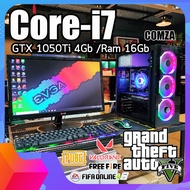 คอมพิวเตอร์ ครบชุด พร้อมใช้ Core-i7 /GTX 1050Ti 4Gb /Ram 16Gb  ทำงาน ตัดต่อกราฟิก เล่นเกมส์ ตอบโจทย์ทุกการใช้งาน
