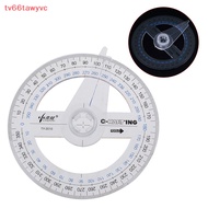 {Tv66tawyvc} Plastic Pointed Toe Ruler 360 Degrees In Diameter 10cm Hand Held