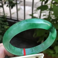 04n Original Ecological Pattern Jadeite Bracelet Ice Floating Flowers High-quality Jade Bangle hfP