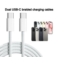 Type-C to Type-C Fast Charging Cable USB C Fast Charging Braided Cable for IOS 15 SERIES