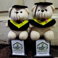 Tropi Piala Boneka Bear Wisuda, Perpisahan TK PAUD, Piala Boneka Mini