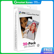 กระดาษโพลารอยด Zink ขนาด 2x3 นว แบบสตกเกอร 20 แผน ของแท