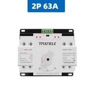 2P 63A 125A 220V 230V MCB type Dual Power Automatic Transfer Switch ATS Auto Change Over Switch