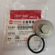 TAPPET ADJUSTING HOLE CAP ASSY SYM VF3I 185 OIL NUT WITH ORING