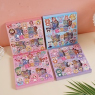 Box of 100 sheets of nearly 1000 waterproof stickers baby three, labubu, kuromi hottrend stickers fo
