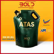 BOLD ATAS 0w40 4L Top Grade SP Fully Synthetic Engine Oil Car Lubricant 0w-40 Minyak Hitam Enjin Ker