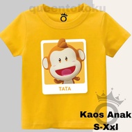 Toddler T-shirt TATA edition Children's T-shirt cartoon educational songs Tata photo frame
