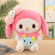 New 40/50Cm Kawaii Sanrio Kuromi My Melody Cinnamoroll Plush Toys Doll Pillow Anime Cartoon Room Dec