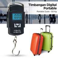 Digital Hanging Scale for Luggage 10 to 50 KG Black