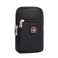 AT/🧨Men's Belt Bag Mobile Phone Bag Coin Purse Clutch Canvas Belt5.7Inch6.5Pannier Bag Swiss Army Knife Promotion ZPLU