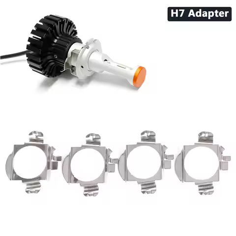 2Pcs 1cm x 4cm x 5cm H7 LED Car Headlight Bulb Base Holder Adapter Socket For Universal Auto Headlam