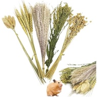 PINVNBY Natural Flower Herbal Hamster Bedding Habitat Decoration Cereal Guinea Pig Bedding Hamster S