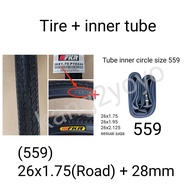 (2 tayar+2 tiub) tayar sahaja 自行车轮胎 MTB FKR Tayar basikal 26x1.75 26x1.95 26x2.125 inci