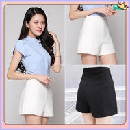 ◵ ✧ Women Korean Palda Black White High Waist Formal Shorts Walking Slack Trouser Shorts For Woman