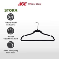 ACE - Stora Set of 24 Plastic Hangers - Black