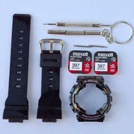 Baby G BA110 BA111 BA112 BA120 BA130 Strap Bezel Replacement Watch Accessories Glossy Black