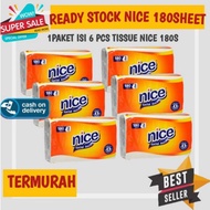 Nice Tissue 180 Sheets (Economy Package contains 6 pcs)