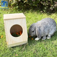 [Gazechimp] Rabbit Hay Feeder Wooden Grass Stand Mess Reducing Holder for Bunny Guinea Pig Chinchill