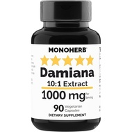 MONOHERB Damiana Extract 1000 mg - 90 Vegetarian Capsules