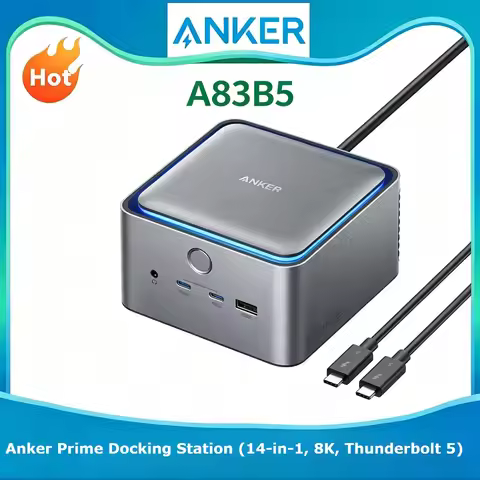 Anker A83B5 14-in-1 Thunderbolt 5 Docking Station 8K HDMI DP 140W PD 2.5G Ethernet Multiport Hub For