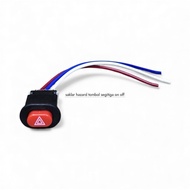 TOMBOL Universal Motorcycle Hazard Signal Switch Hazard Button