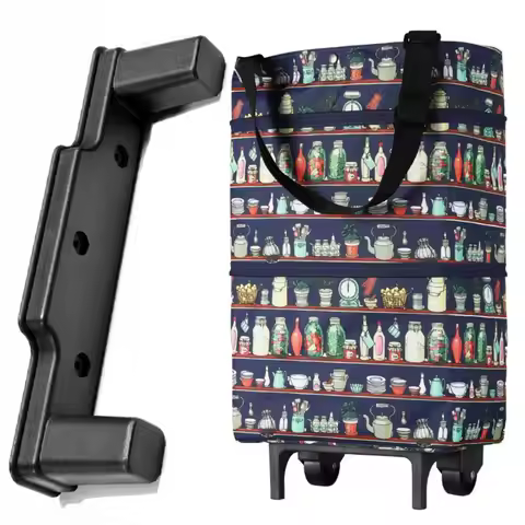 Black Luggage Feet Stud Tool Replacement Plastic Trolley Luggage Bracket Front Feet 24*6.6cm Suitcas