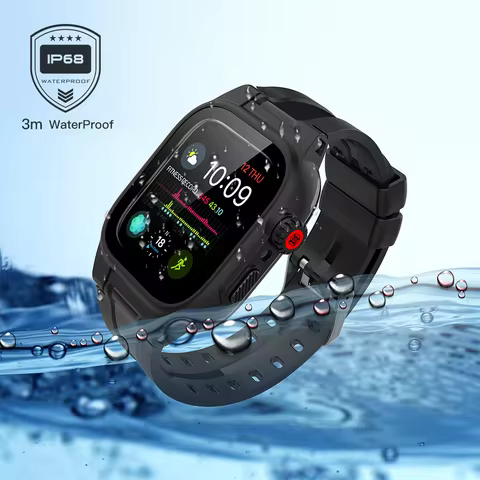 IP68 Waterproof Sport Watch Case for Apple Watch Series 8 7 6 5 4 SE For iWatch S8 S7 45mm 44mm 41mm
