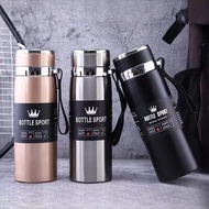 QLADY_ thermos bottle handle vacuum flask 316 stainless steel bottle water bottle botol air Kelalang